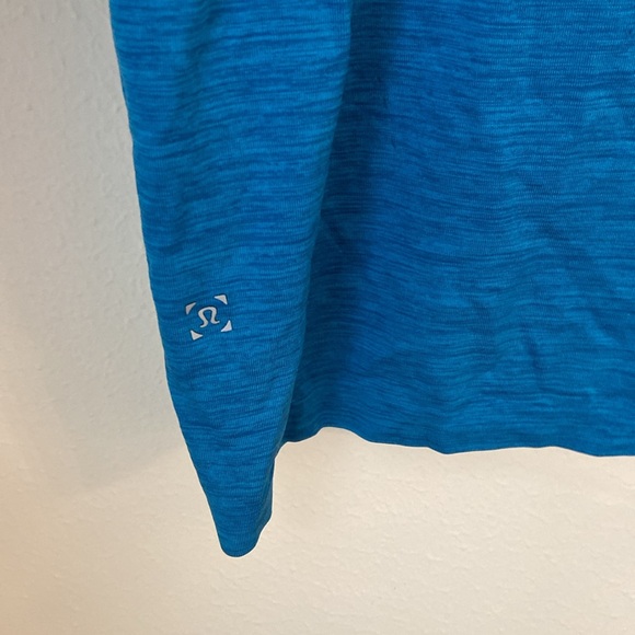 Lululemon Blue Metal Vent Tech 1/2 Zip Jacket - Picture 4 of 7